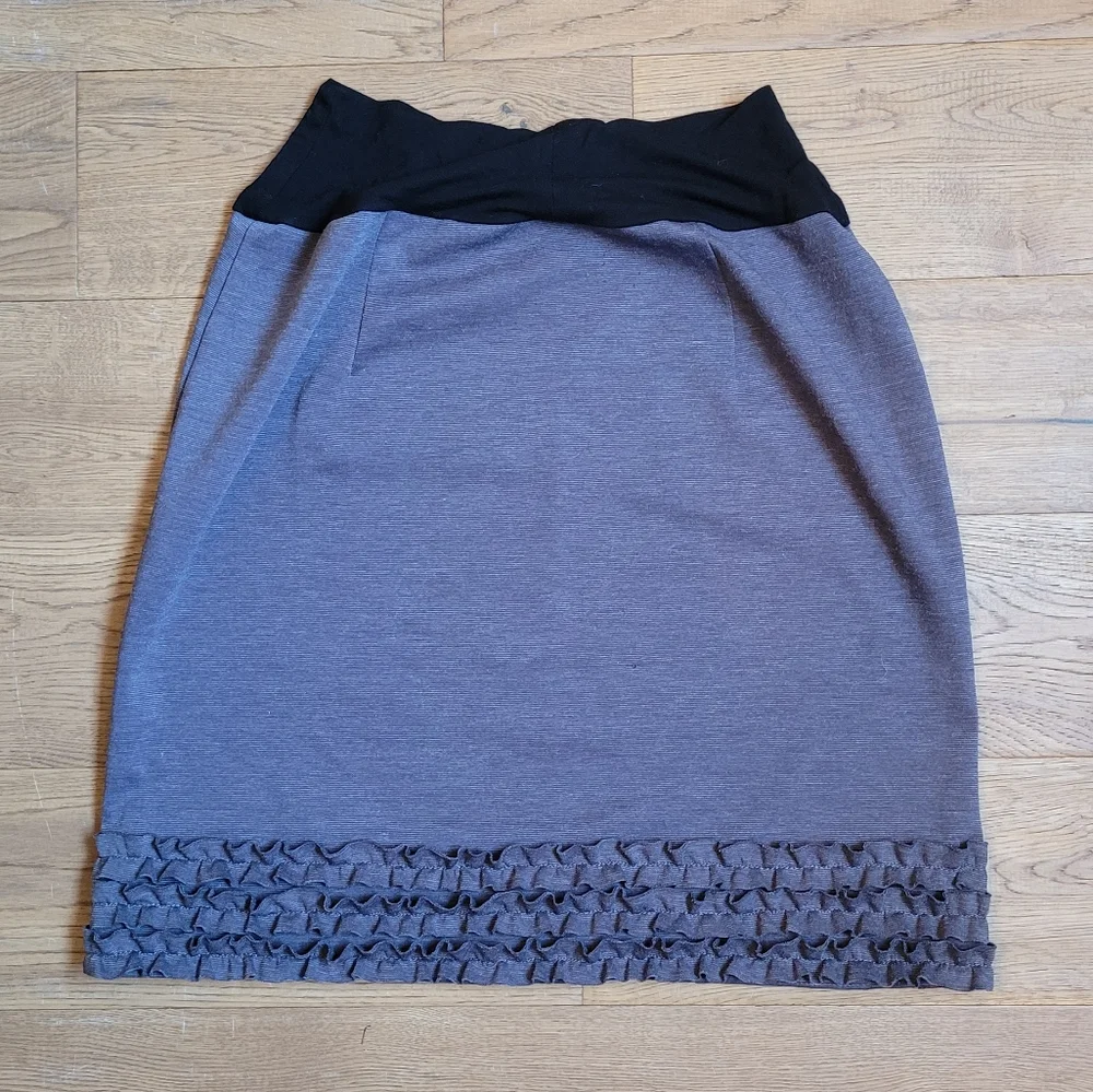 2/$10 Maternity Ruffle Skirt - Picture 2 of 4